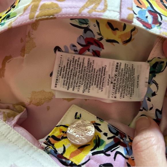 Tory Burch Silk Pastel Pink Floral Wide leg pants size 4 - Picture 6 of 11